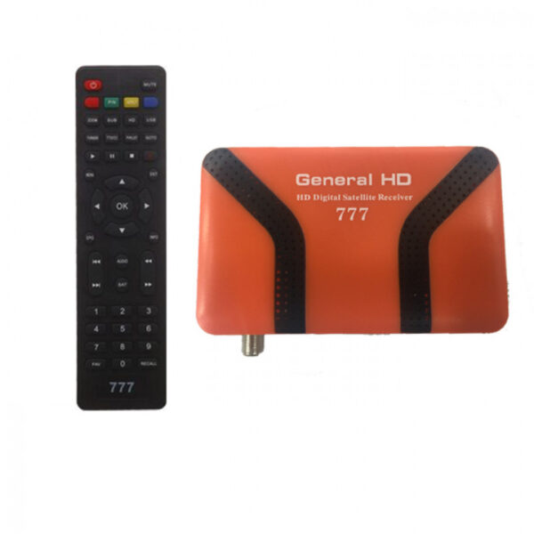 general 777 full hd 1080 receiver with 2 usb youtube orange black d94