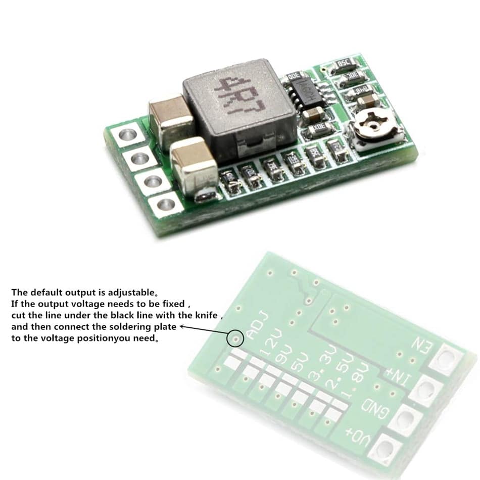 [Image of DC-DC ultra small mini step down schematic]