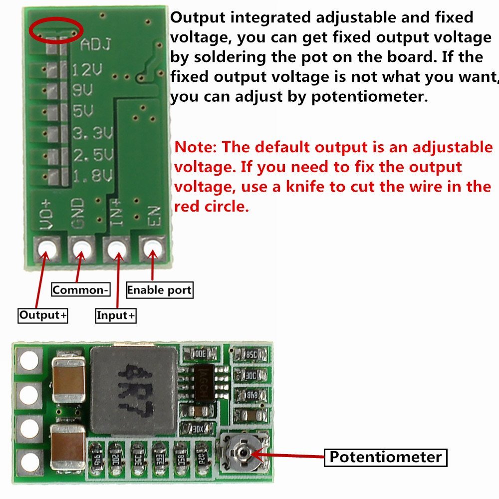ultra small mini step down DC-DC Converter Adjustable