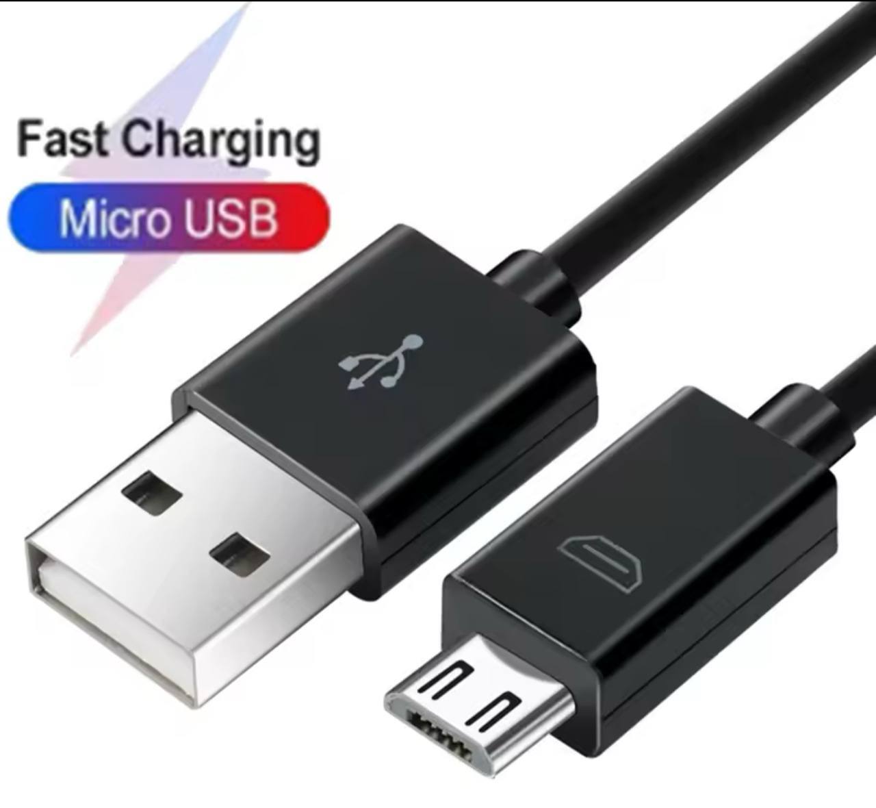 صورة مكبرة لرأسي كابل USB TO MICRO USB 1M