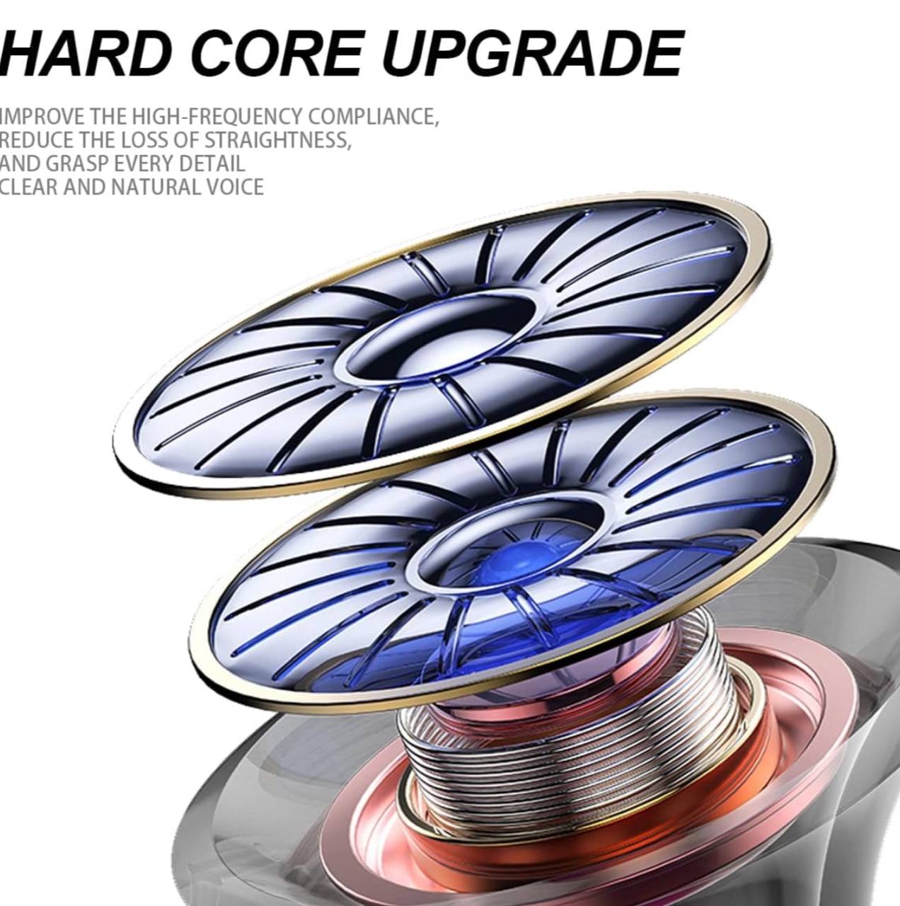 تقنية HARD CORE UPGRADE في سماعة EARPHONE hands free HeadPhone جلد