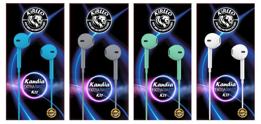 تفاصيل تغليف سماعة EARPHONE hands free HeadPhone عضم Kandia