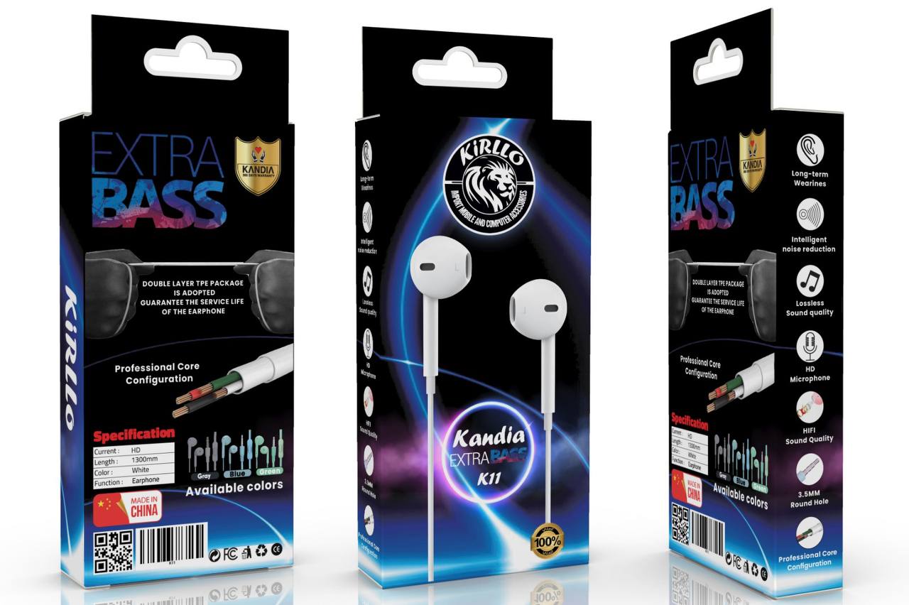 صورة توضيحية لسماعة EARPHONE hands free HeadPhone عضم من الجوكر للالكترونيات