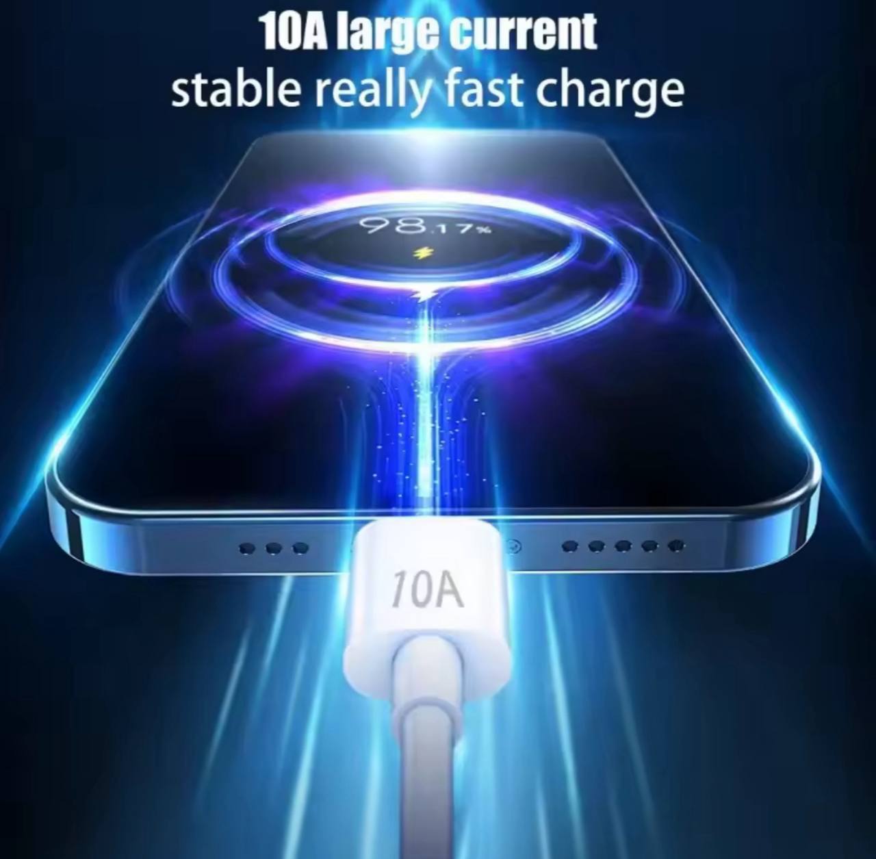صورة توضيحية لشحن سريع بقوة 120 واط لكيبل USB TO TYPE C 120W Huawei HONOR