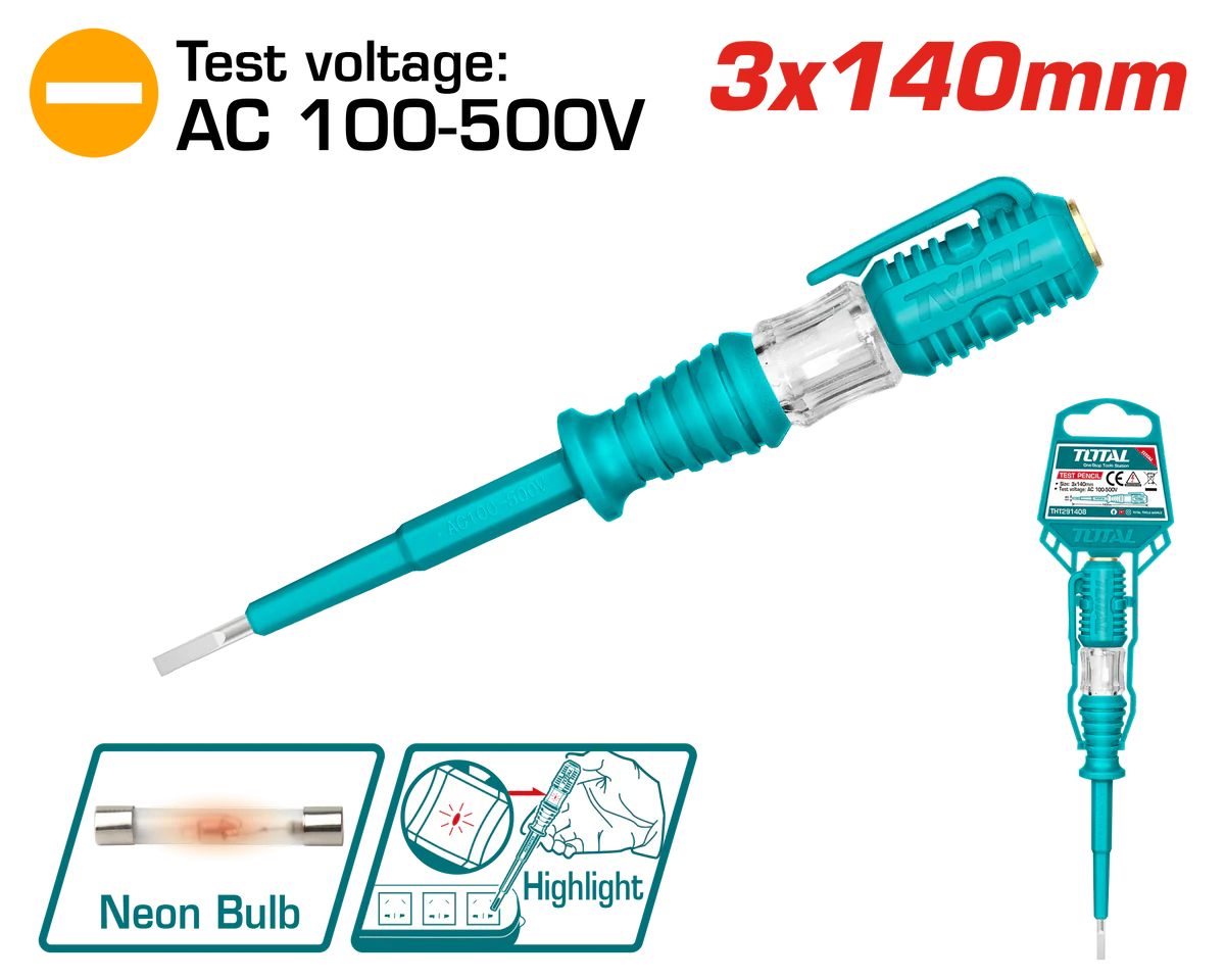 مفك تست صغير توتال مفك تست صغير توتال