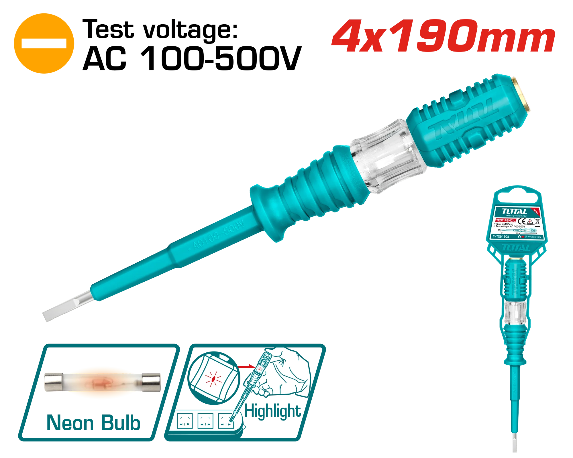 مفك تست كبير توتال مفك تست كبير توتال