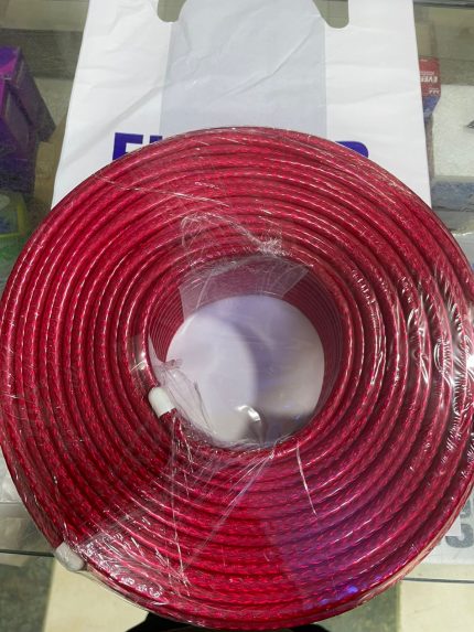 سلك دش 96 شعره 100 م احمر