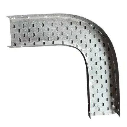 كوع 90 درجة كابل تراى 10×5 سم سمك 1.5 مللي مجلفن على الساخن | 90-Degree Elbow Cable Tray 10×5 cm Thickness 1.5 mm Hot-Dip Galvanized