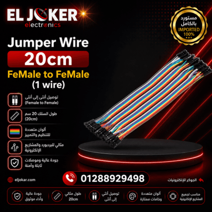 Jumper Wire 20cm FeMale to FeMale (1 wire)