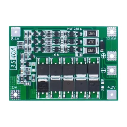 دايره شحن 12 فولت 40 امبير BMS 3S 40A 12V