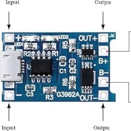 دايره شحن MICRO USB TP4056